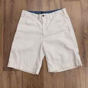 Ralph Lauren White Flat Front Men's Shorts